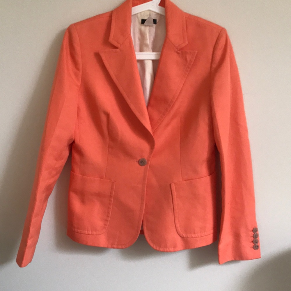 J Crew Cotton Blazer Sz 2